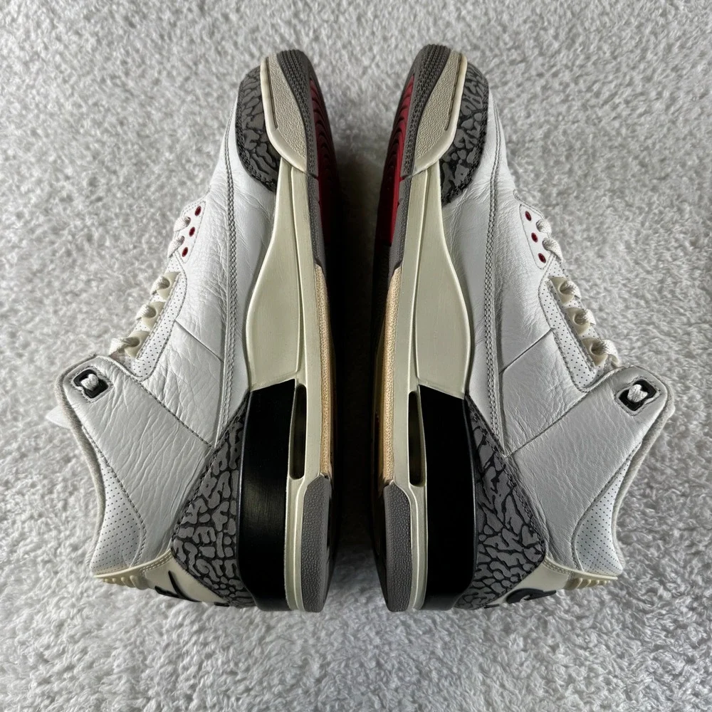Nike Air Jordan 3 Retro DN3707-100 Mens White Cement‎ Reimagined Shoes Size 10.5